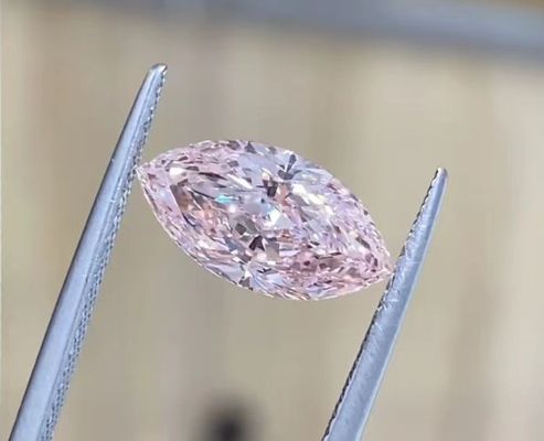 2.54ct КВД Лаборатория выращенные розовые бриллианты Маркиз Бриллиантовый резка сертифицированный