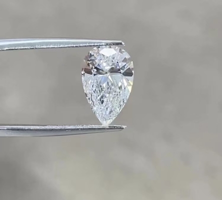 Pear Brilliant Cut 2-3ct Лабораторно выращенный CVD Diamond IGI Сертифицированный для украшения ювелирных изделий