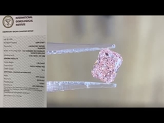 Созданные в лаборатории цветные бриллианты Radiant Loose Diamond Fancy Intense Pink отчет IGI