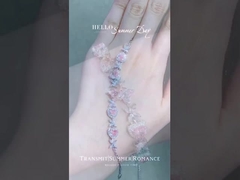 розовый браслет диаманта