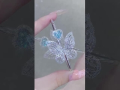 Бриллиантовый браслет Культивированные бриллианты Бабочка продукт роскошный цвет бриллиантовые украшения ушная серьга