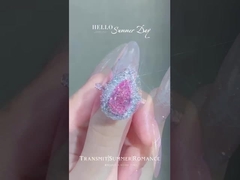 Лабораторные бриллиантовые ювелирные изделия бриллиантовые кольца подвеска ожерелье ювелирные изделия розовые груши ценность продукта