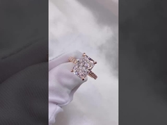 Радиоактивное бриллиантовое кольцо белое бриллиантовое кольцо помолвка свадебные кольца лабораторно выращенные бриллиантовые кольца