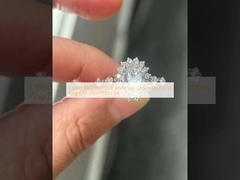 1.168ct Прекрасное овальное кольцо с выращенным в лаборатории белым бриллиантом DEF VVS PT950 EX